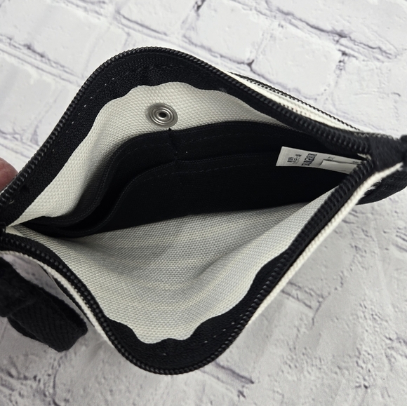 Lands' End Monochrome Horizontal Striped  Accessory Wristlet - Picture 4 of 7